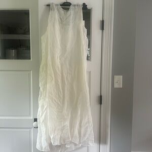 New with tags The Row white linen dress